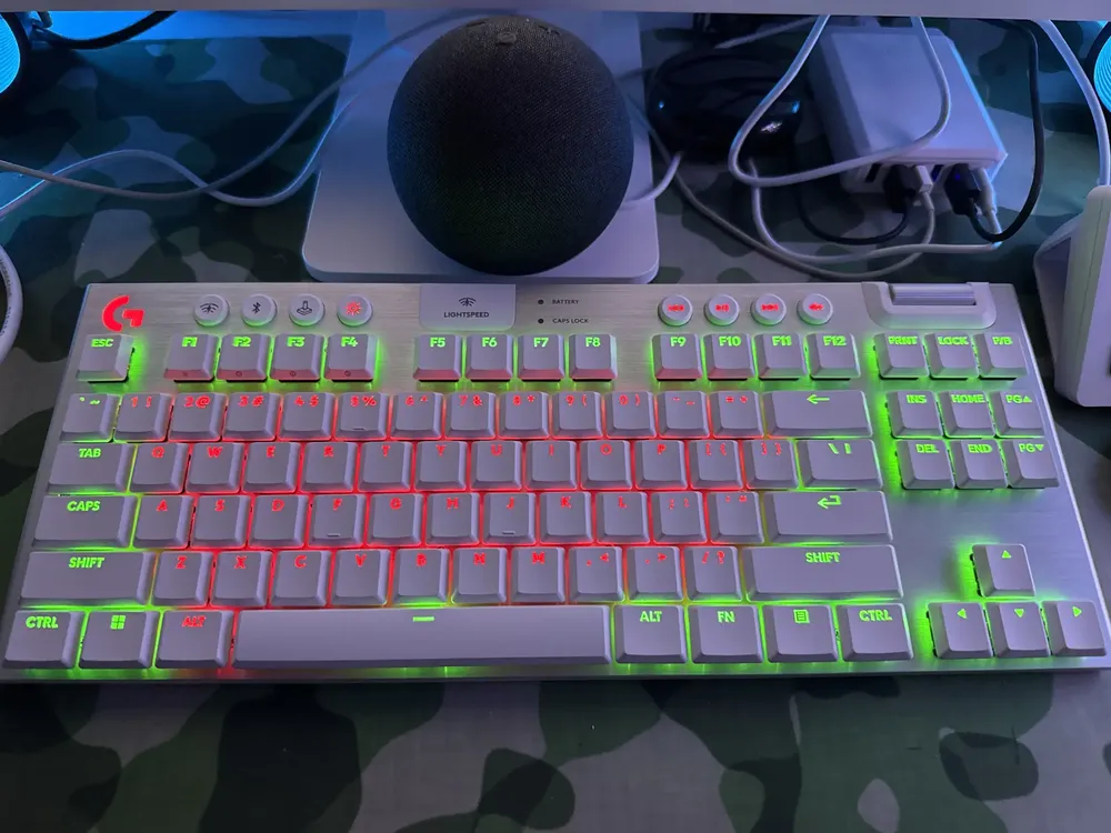 Teclado Mecânico Gamer Sem Fio Logitech G915 X Tkl- Branco | Frete