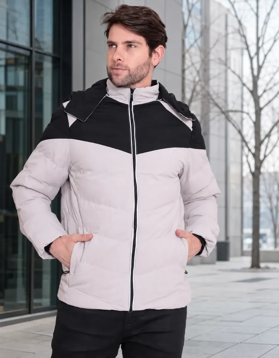 Jaqueta Bobojaco Com Capuz Bolso Zíper Casaco Frio Inverno