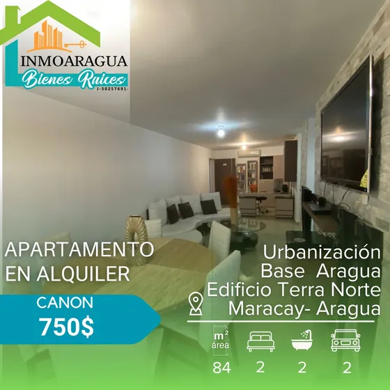 Excelente Apartamento En Alquiler/ Urbanización Base Aragua Edificio Terra Norte Maracay/ Pg1112