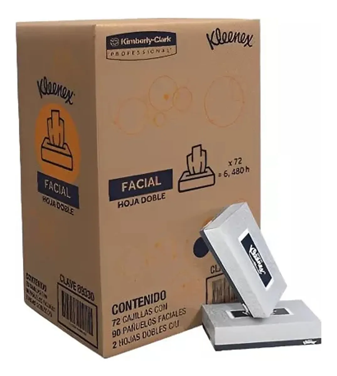 PAÑUELO FACIAL KLEENEX RECT. 72/90 HJS