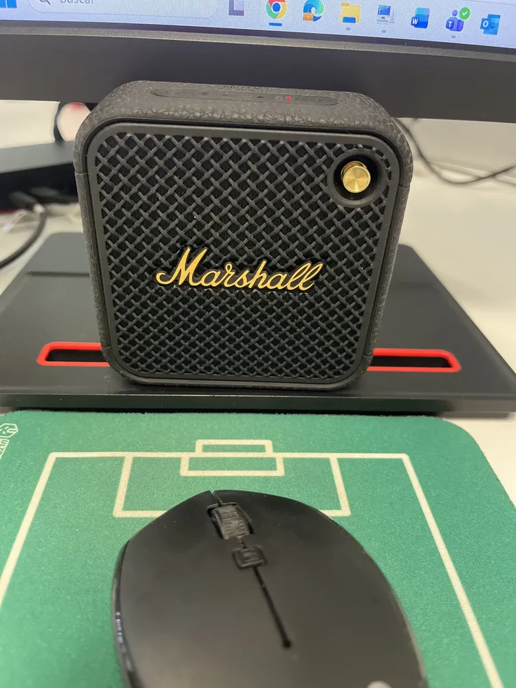 Alto-falante portátil Bluetooth Marshall Willen Ii - preto/latão