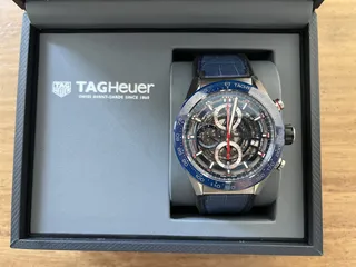 Tag heuer 01 blue best sale