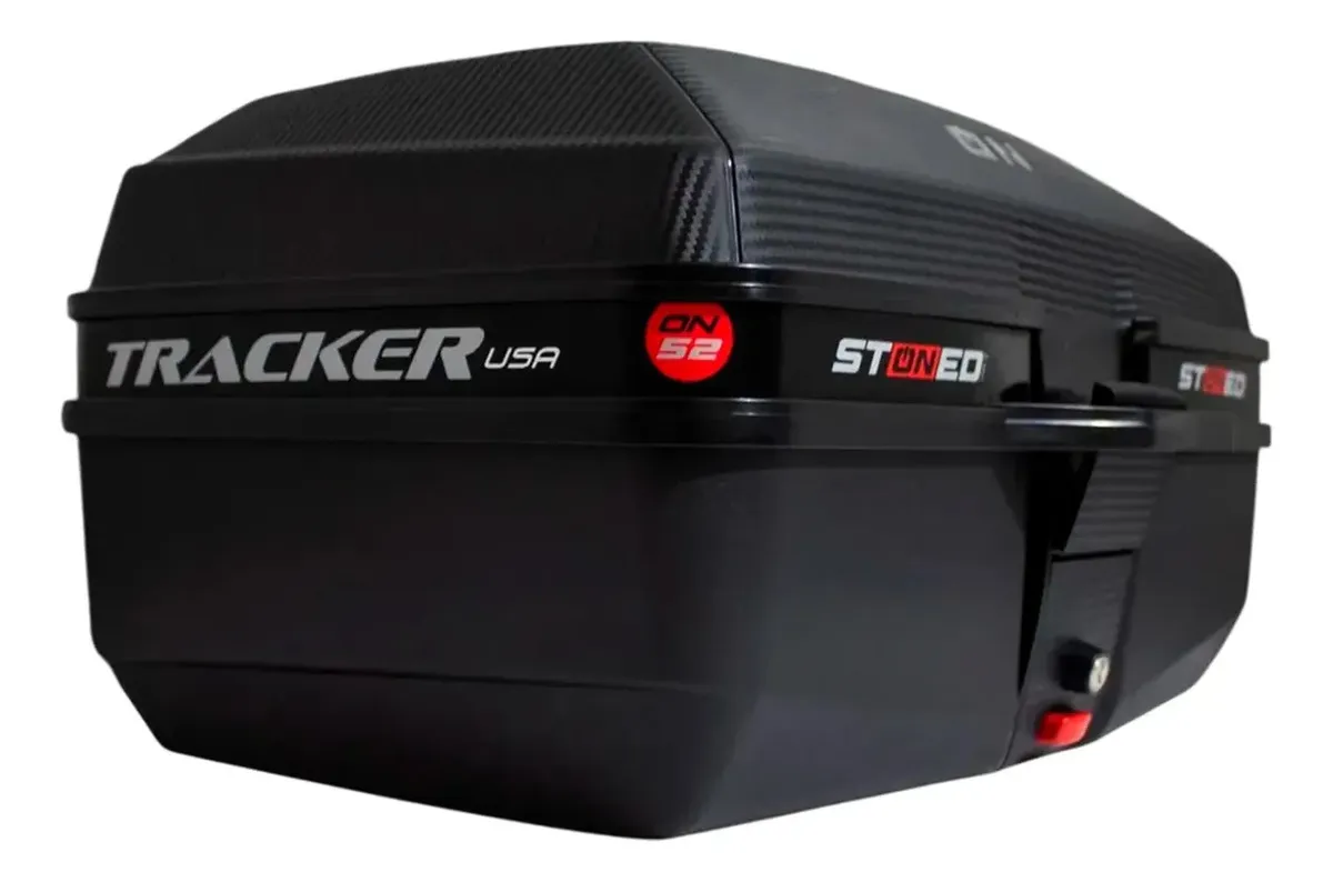 Kit Bau Bauleto P/ Moto 52 Litros Suporta Dois Capacete Cor Preto