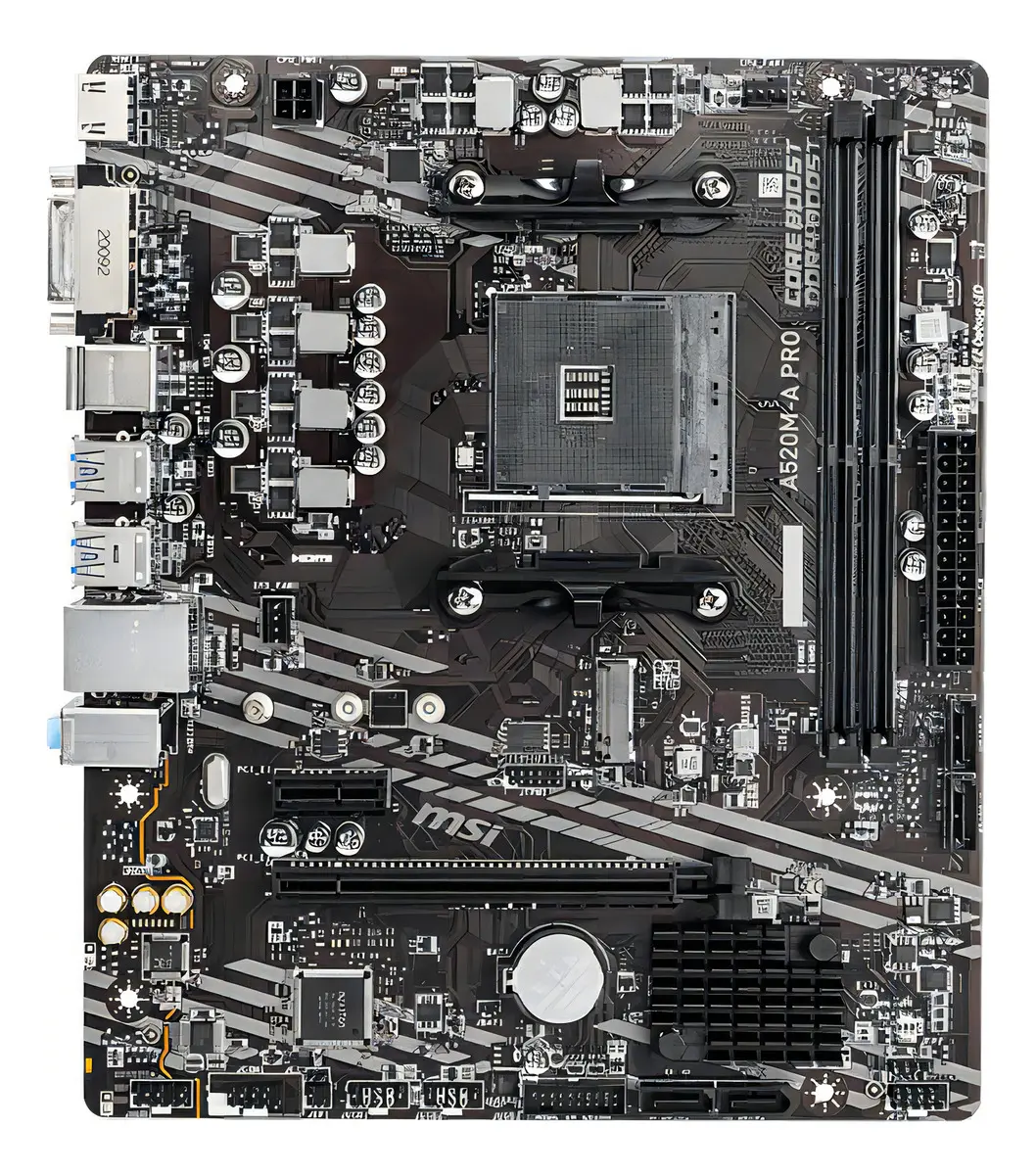Placa-mãe Msi A520m-a Pro Am4 Matx Ddr4 Hdmi Dvi M.2