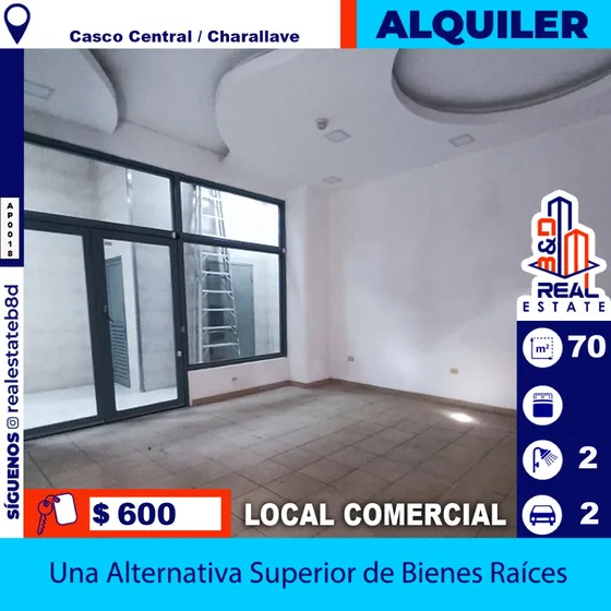 Local En Alquiler Casco Central De Charallave.