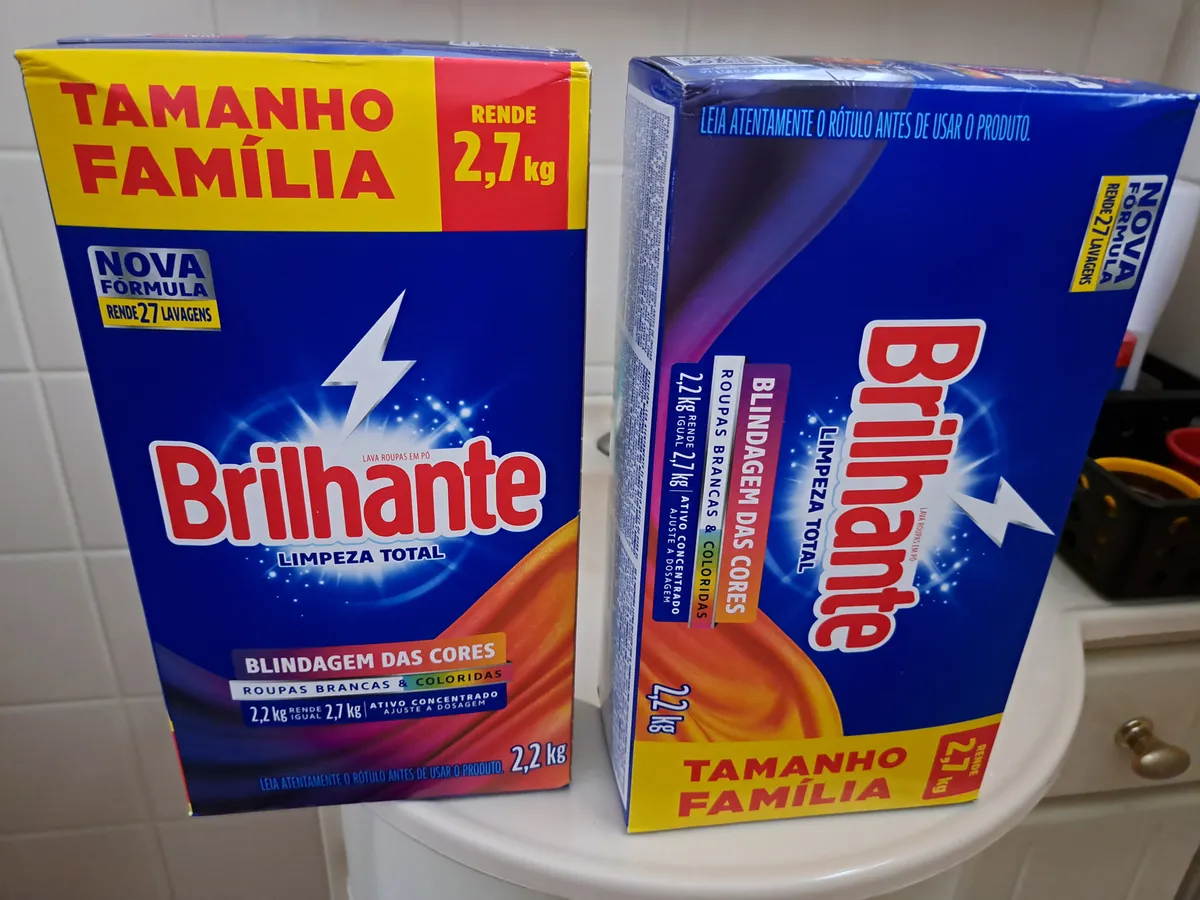 Sabão em Pó Brilhante Limpeza Total 2,2 kg