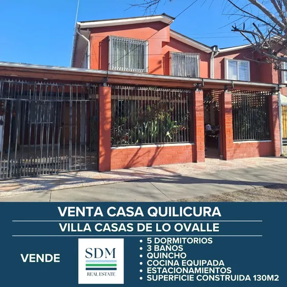 Venta Casa 2 Pisos En El Corazon De Quilicura