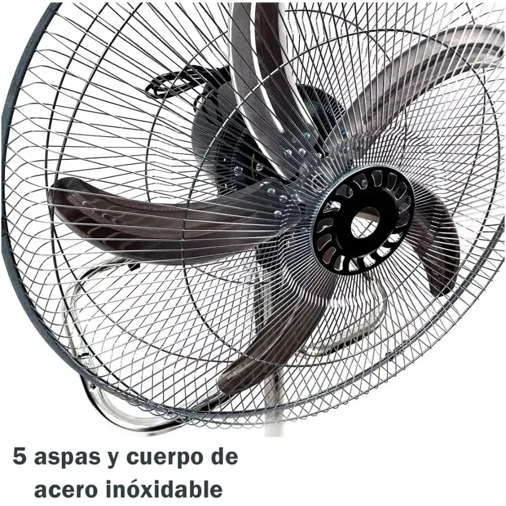 Ventilador Winco 3 En 1 De Mesa/de Pared/de Pie W118 45.72 Cm 50 Hz Gris Celeste Aluminio 5