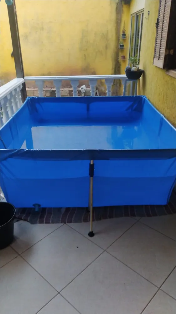 Piscina 2000 Litros Botafogo Lar & Lazer Estrutura Aço Retangular - Imagem 4
