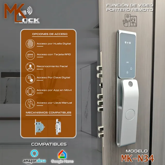 Cerradura Inteligentes Robustas Y Compatibles C/alexa 