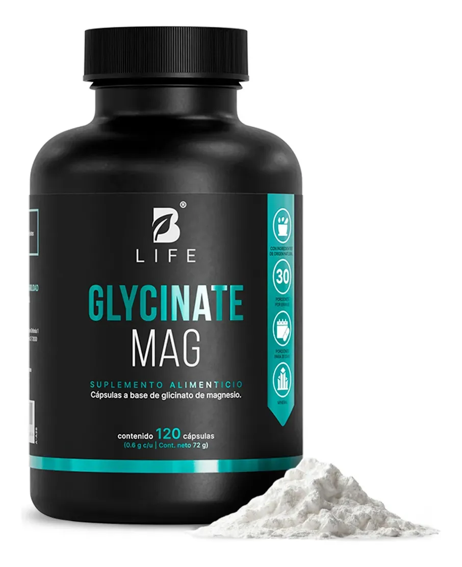 B Life Glicinato de Magnesio 336 mg 120 Cápsulas