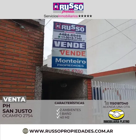 Venta Departamento Ph San Justo 2 Ambientes