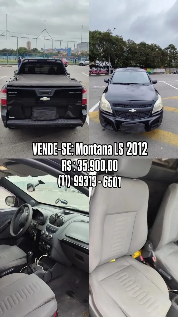 Chevrolet Montana 2012 1.4 Ls Econoflex 2p Chevrolet Montana 2012 1.4 Ls Econoflex 2p