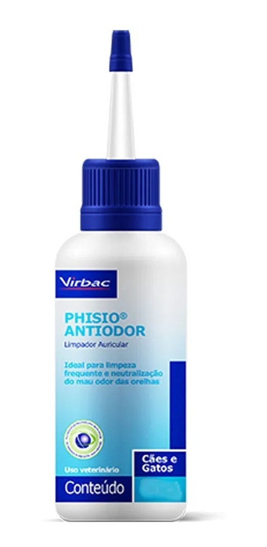 Phisio Antiodor Limpador Auricular Cães E Gatos 100ml | MercadoLivre