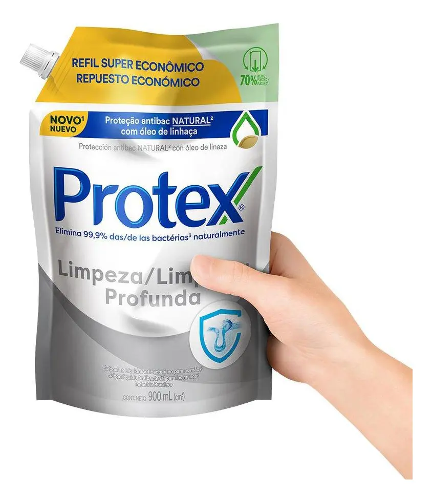 Refil Sabonete Líquido Protex Limpeza Profunda 900ml