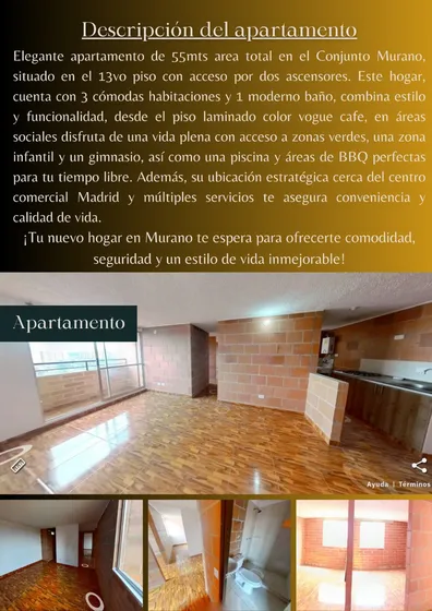 Apartamento En Venta Madrid Cundinamar Barrio La Prosperidad