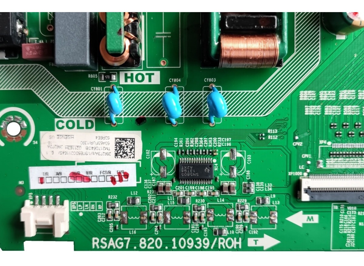 Mainboard Hisense Rsag7.820.10939/roh 50r6e4 Envío gratis