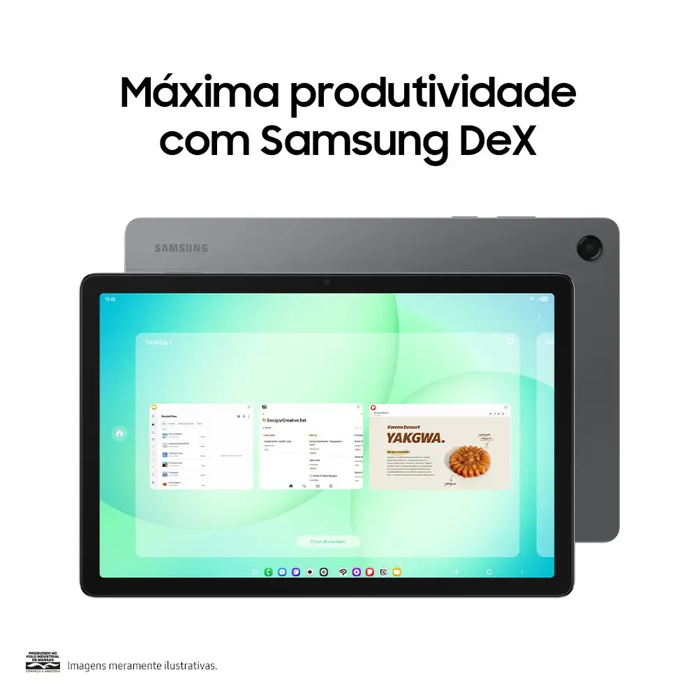 Tablet Samsung Galaxy Tab A11+, 128gb, 6gb Ram, Tela De 11 , Câmera Traseira 8mp, Wifi, Android 16 Cinza
