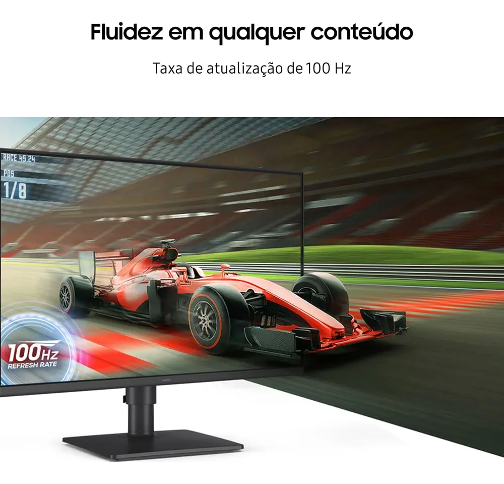 Monitor Samsung Essential S4 24 , Fhd, 100hz Cor Preto