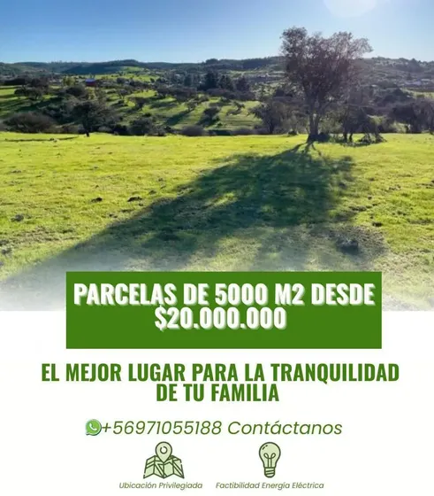 Imperdibles, Parcelas 5000 M2, Desde 20 Millones, Litueche