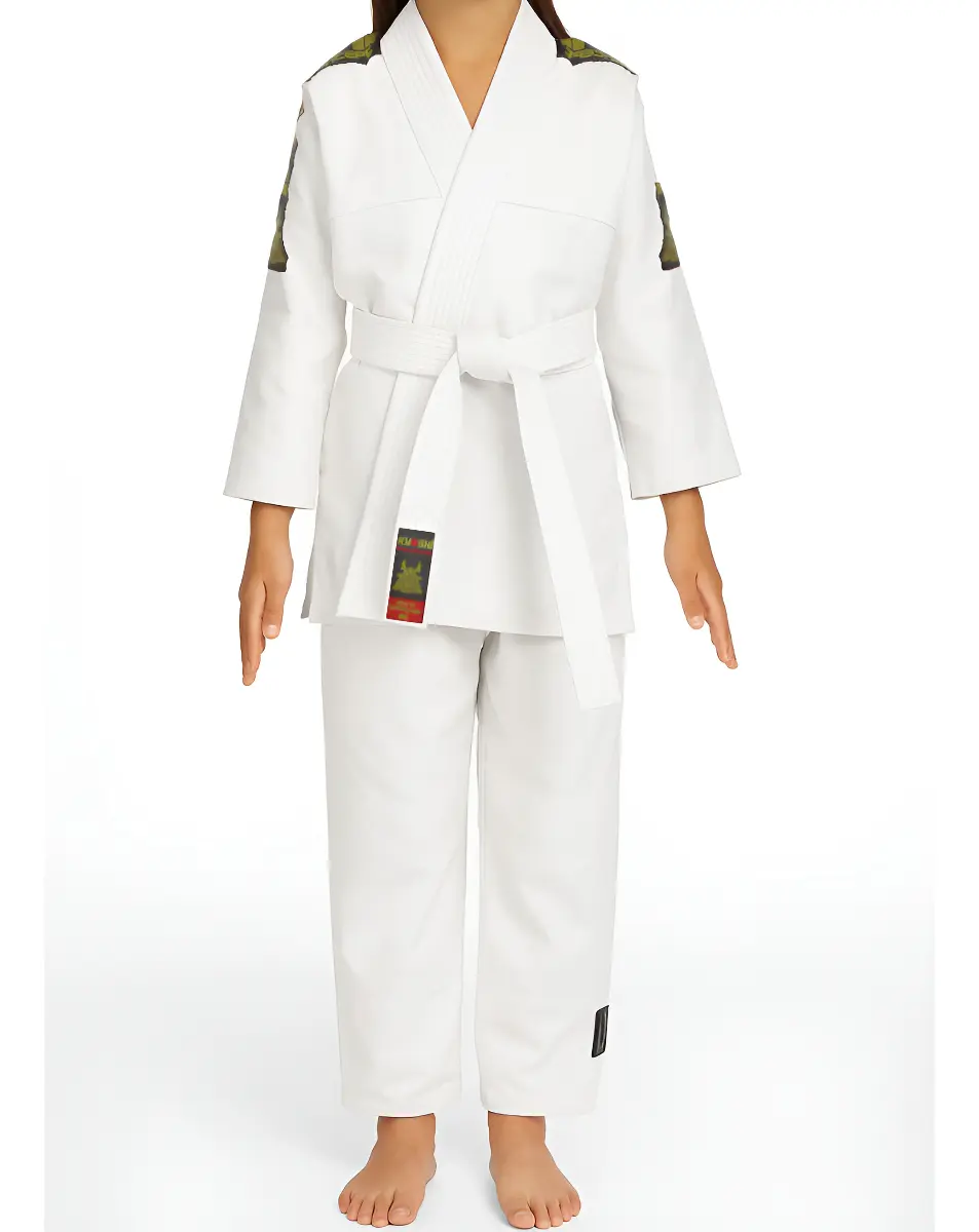 Kimono Judô/Jiu-Jitsu Infantil Reforçado Kyoshi Faixa Branca