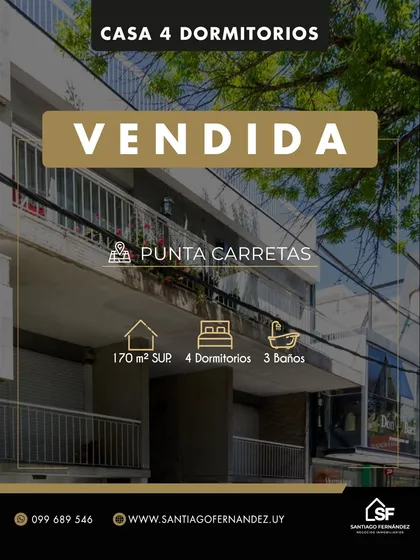 Venta Casa 4 Dormitorios Punta Carretas