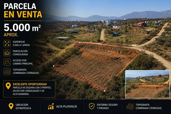 Se Vende Exclusiva Parcela De 5.539 M² En Hacienda Limache