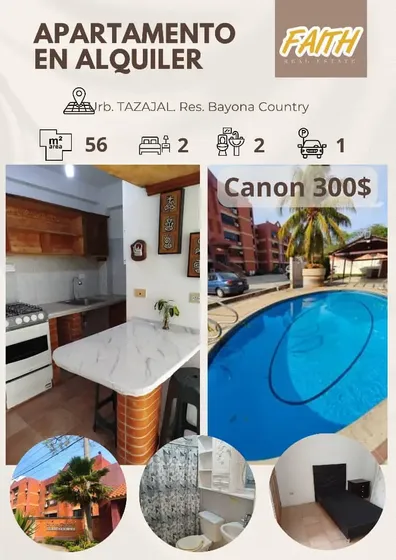 Apartamento En Alquiler Ubicado En Tazajal, Ofv-yv