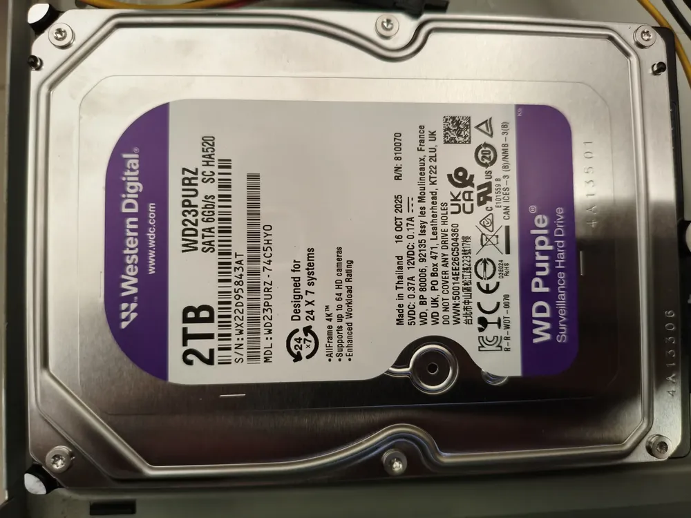Disco Rígido Hd 2tb Sata Western Digital Purple WD23PURZ | Frete
