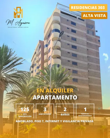 Apartamento En Alquiler En Resiencias 303, Alta Vista, Puerto Ordaz