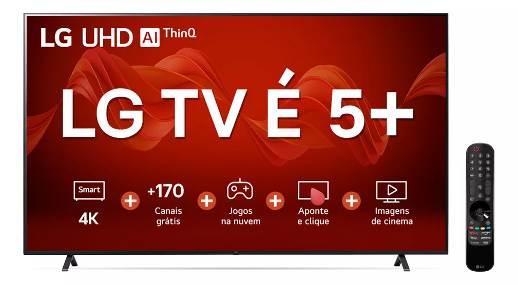 Smart TV 65" 4K LG UHD ThinQ AI HDR - 65UR8750PSA