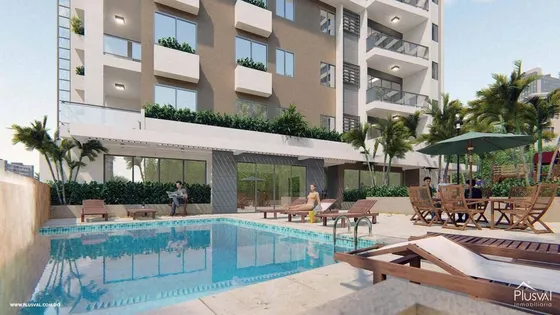 Apartamento En Venta Naco De 2 Habitaciones + Estudio