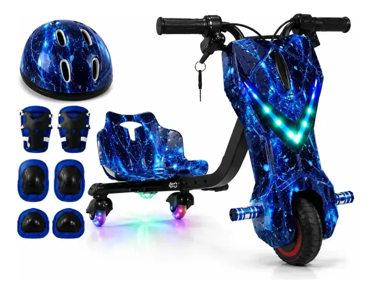 Triciclo Moto Elétrico Drift Infantil  250w Kit Proteção