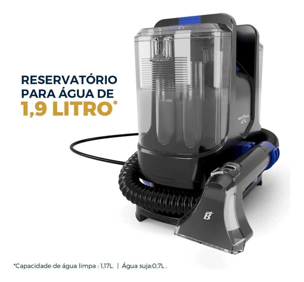 Extratora Britânia Bex20a Preto E Azul