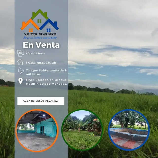 Se Vende Finca En Orocual Estado Monagas Zona Norte