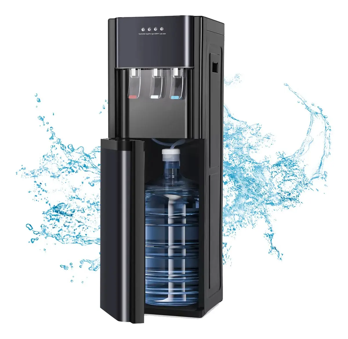 Dispensador De Agua,fría Caliente Oculto Eléctrico Garrafón Color Negro