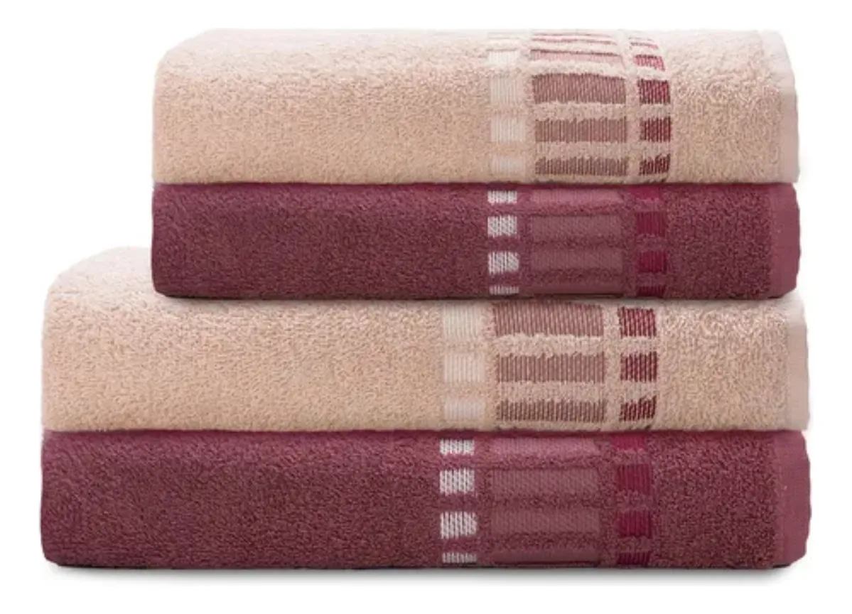 Jogo De Toalha Bossa Select 4 Peças Banho E Rosto Camesa