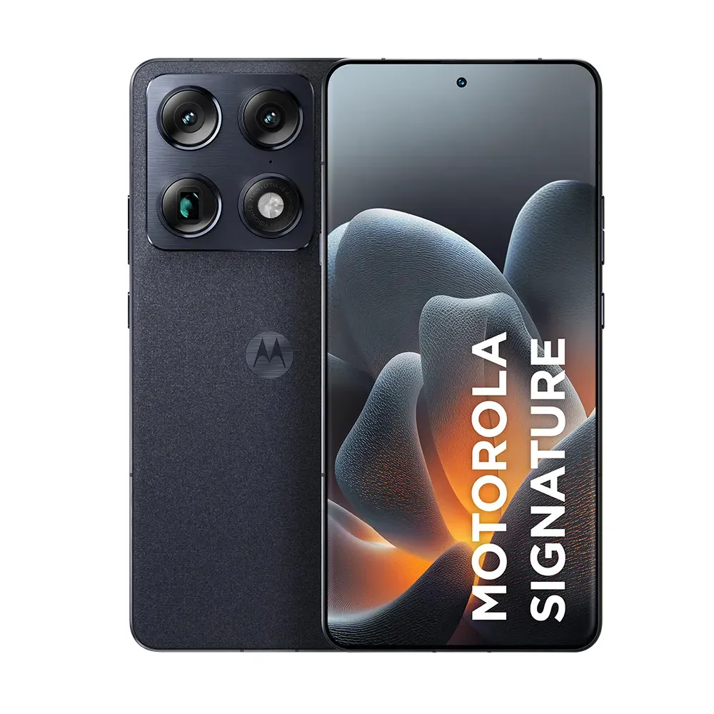 Smartphone Motorola Signature 5g - 512gb 24gb (12gb Ram + 12gb Ram Boost), 3 Cameras 50mp Sony Lytia E Zoom 100x, Tela 1.5k Extreme Amoled 165hz - Preto