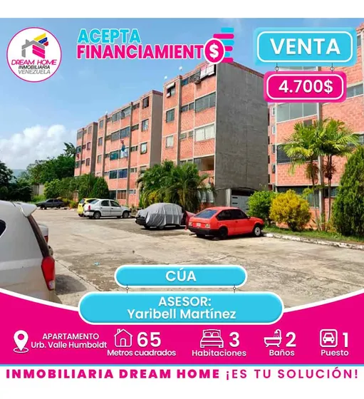 Apartamento En Venta  Urb. Valle Humboldt  Cúa 