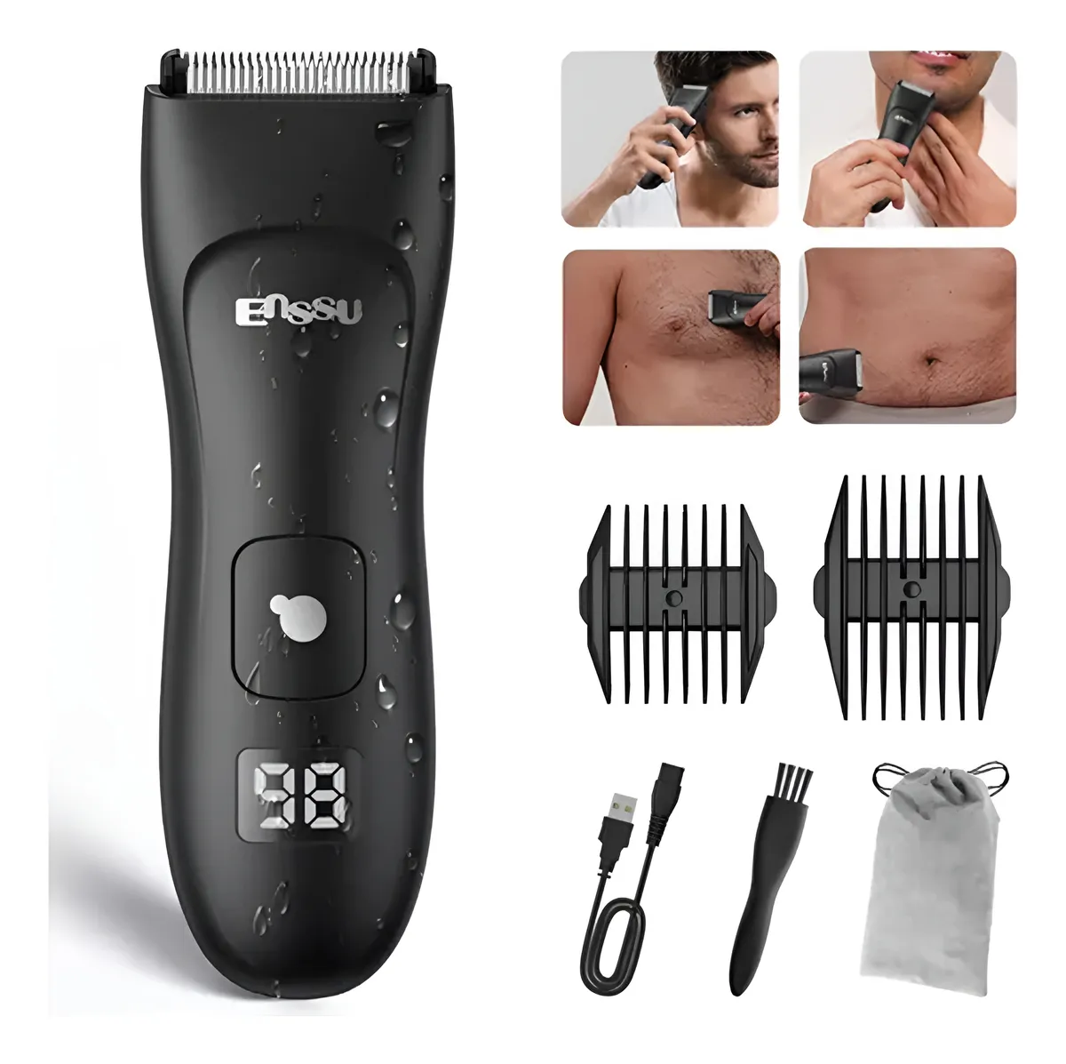 Removedor Elétrico De Pêlos De Partes Íntimas Masculinas - Imagem 3