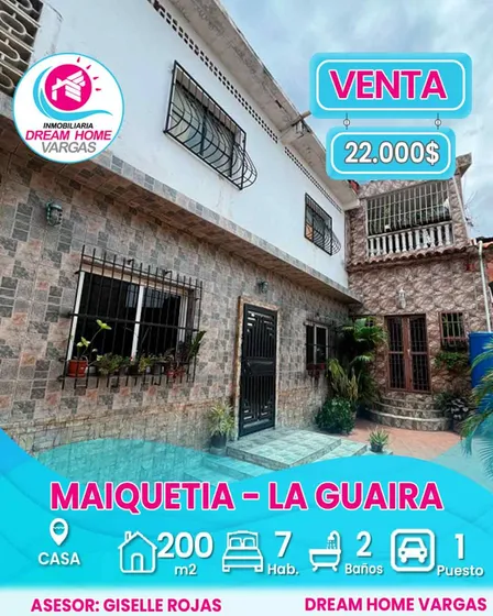 Casa En Venta  Maiquetía. Sector Algarín  La Guaira 