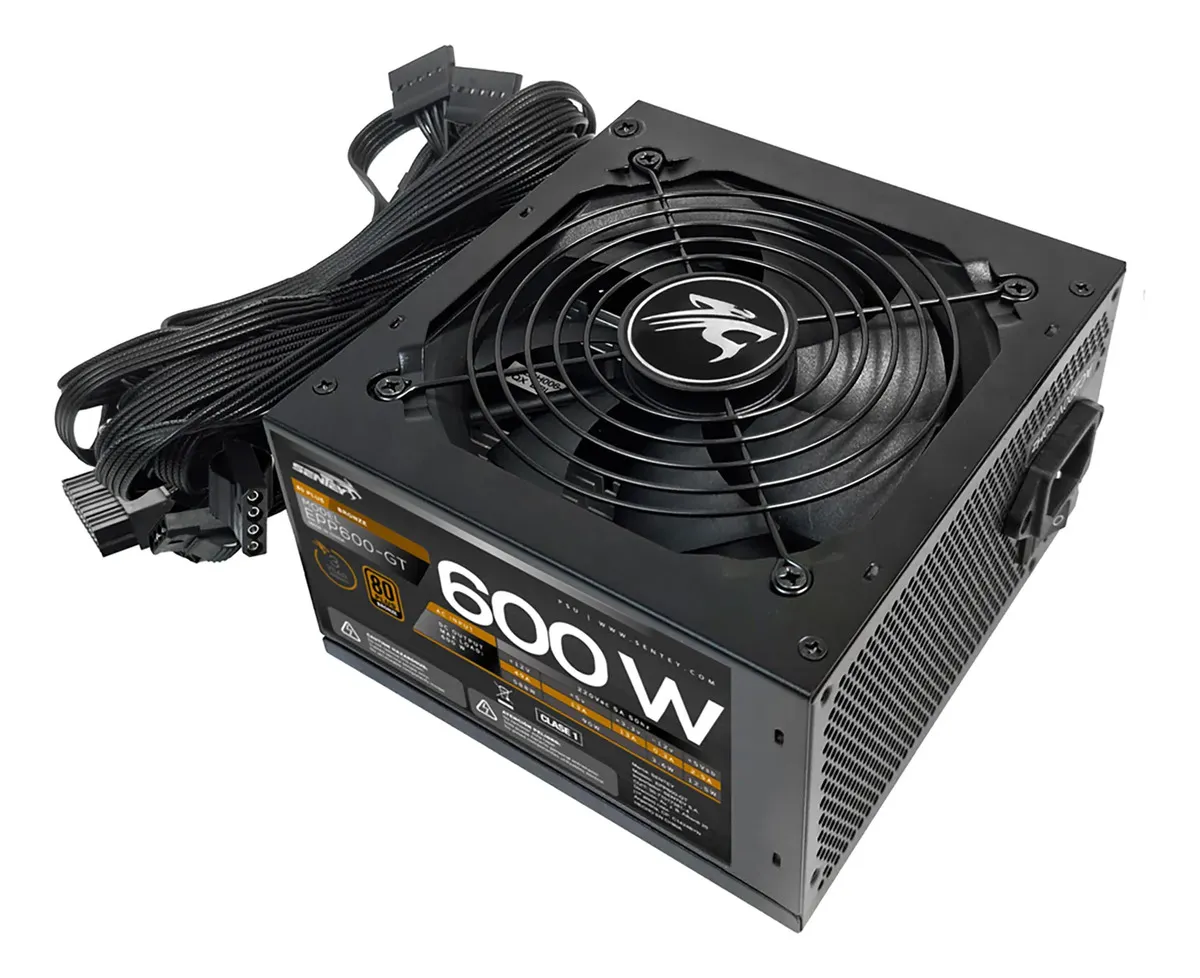 FUENTE SENTEY 600W 80 PLUS BRONCE EPP600-GT