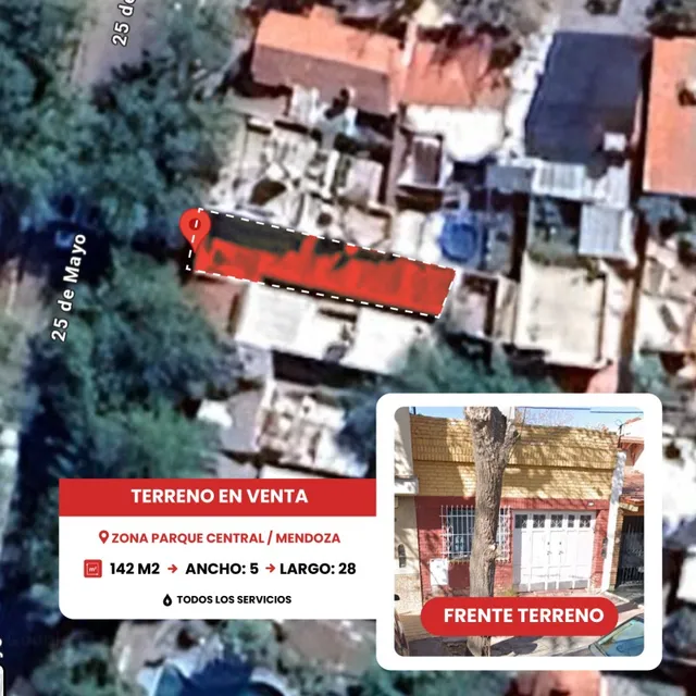 Venta De Terreno Zona Parque Central