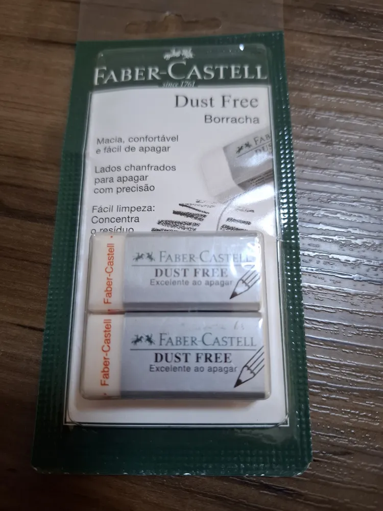 Borracha Dust Free - Kit Com 2 Borrachas - Faber Castell - Imagem 3