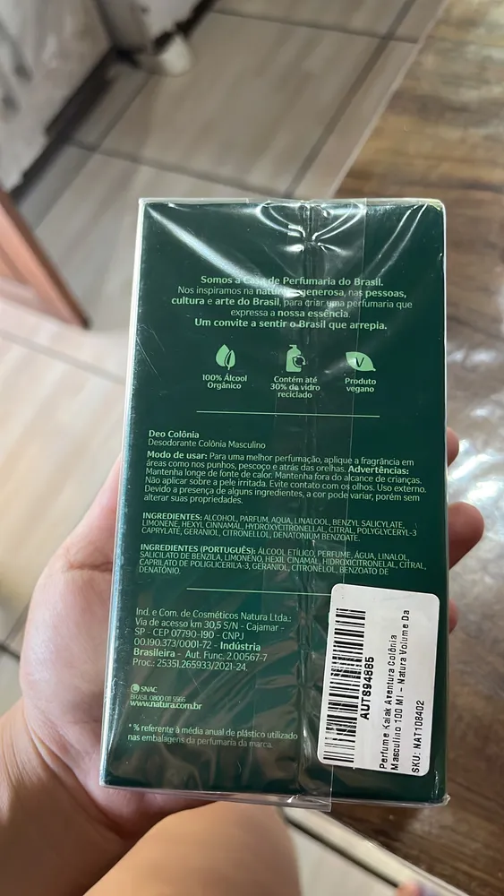 Perfume Kaiak Aventura Colônia Masculino 100 Ml - Natura Volume da unidade 0.1 L - Imagem 4