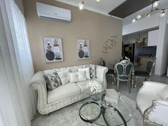 Apartamento Amueblado En Alquiler En Serrallés, Santo Domingo, 2 Habitaciones