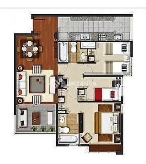 Departamento En Venta De 3 Dorm. En San Miguel