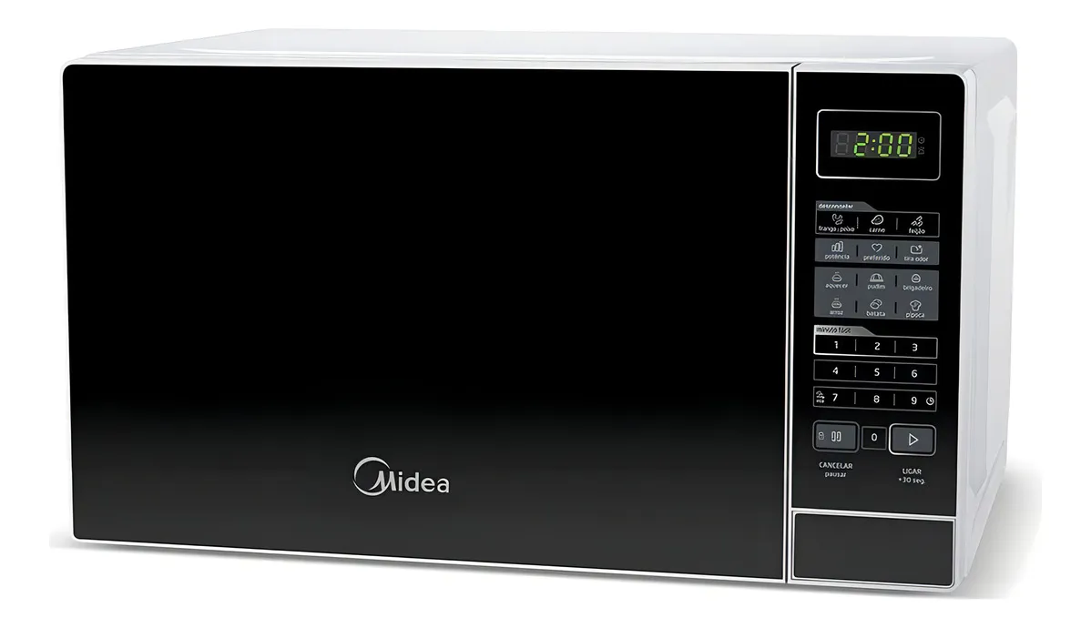 Micro-ondas Midea 700W 20 Litros Branco E Preto - Imagem 4