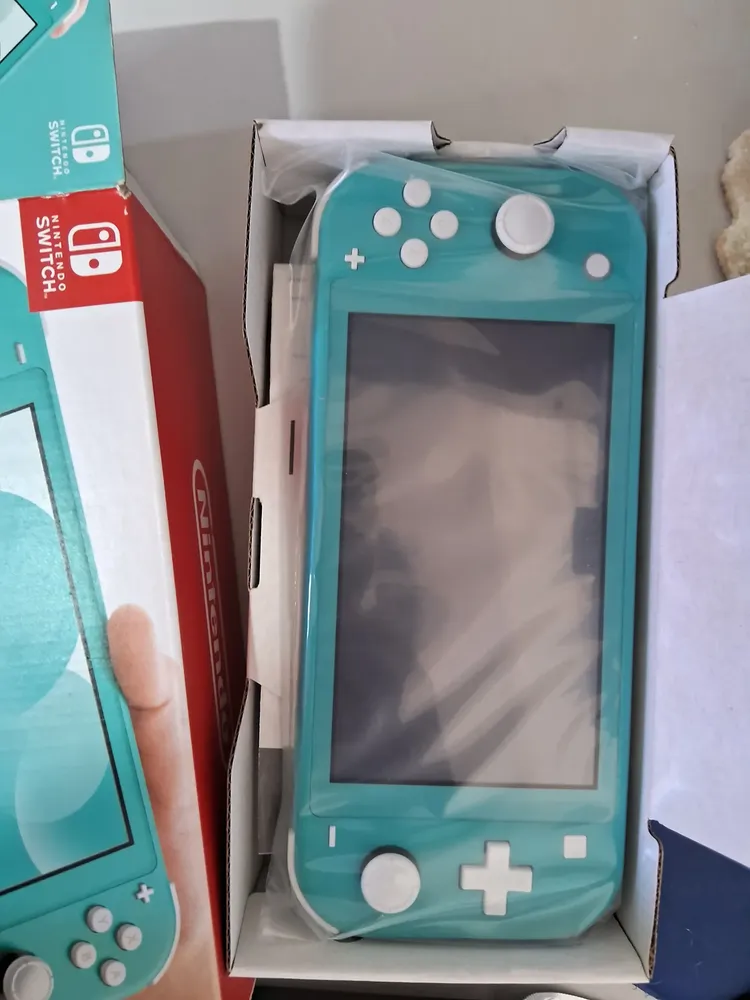 Console Nintendo Switch Lite 32gb Azul Turquesa Standard Tela 5,5