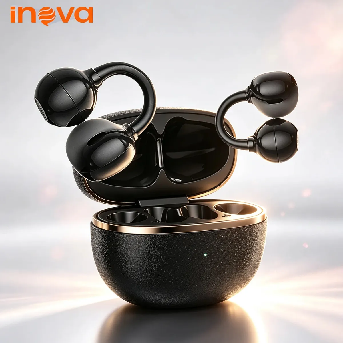 Fone De Ouvido Inova Open-ear Bluetooth Para Esportes Com Controle Tátil E Bateria De Longa Duração